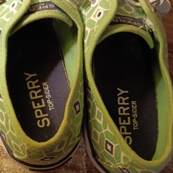 Sperry green blue seacoast sz 6 - Picture 5 of 7